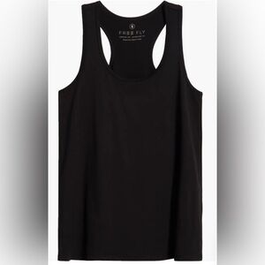 Free Fly Racerback Black Tank Top